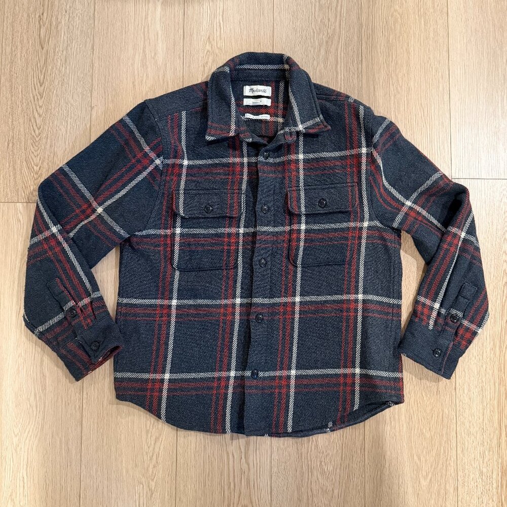 Madewell Brushed Easy Shirt-Jacket in Italian Fabric • size medium • NT033 - Picture 6 of 13